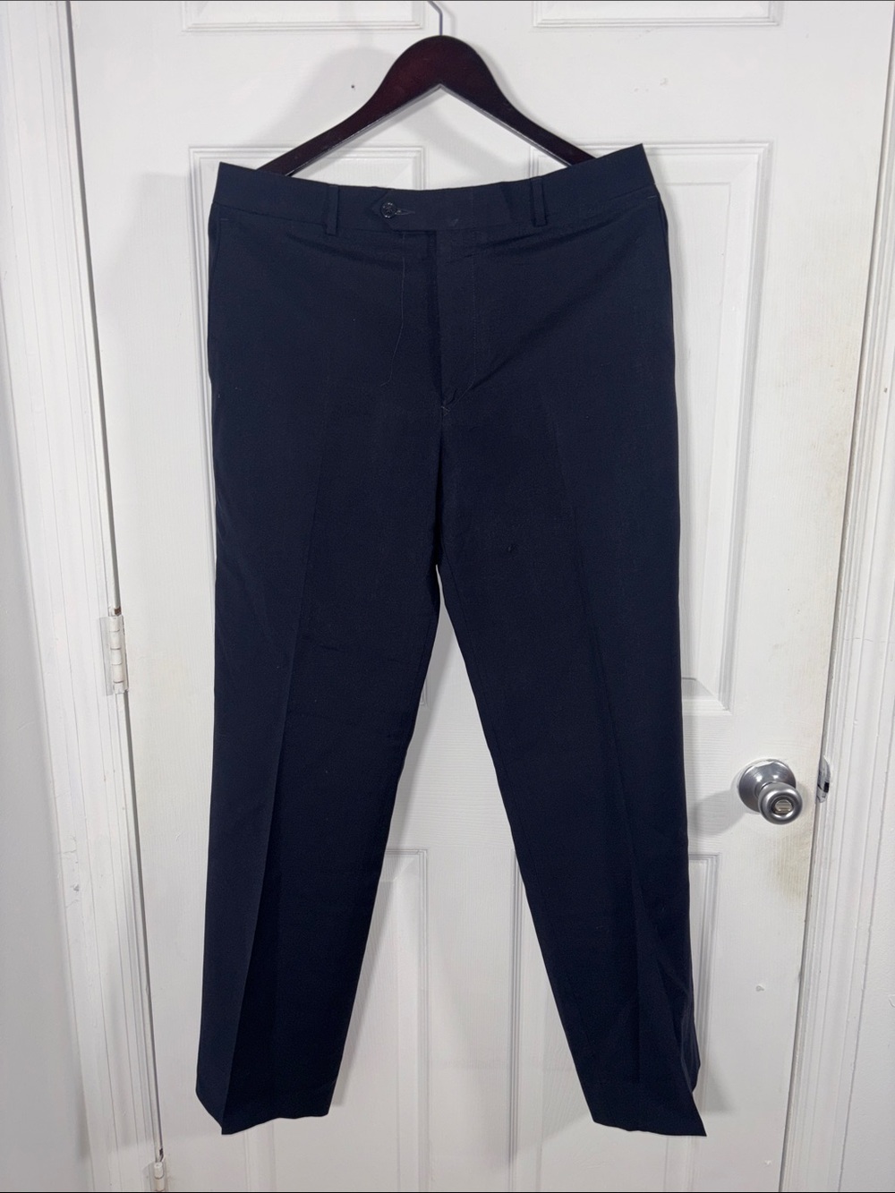 bill blass Men's Black Dress Trousers - Tailored Straight